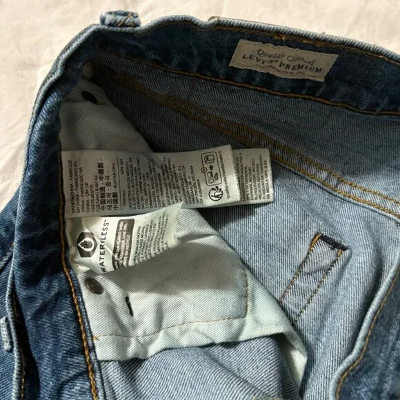 Men Levis Premium 511 Slim Fit Jeans Dark Indigo Wash Durable Denim 28 x 32 - Picture 8 of 14